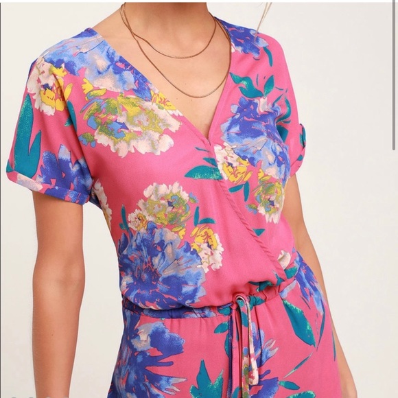 Floral jumpsuit large lulus - Picture 2 of 8